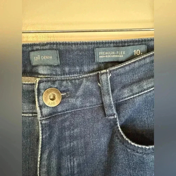 J. Jill Denim Women’s Premium Flex High Rise Legging Jeans - Size 10T - Picture 3 of 8